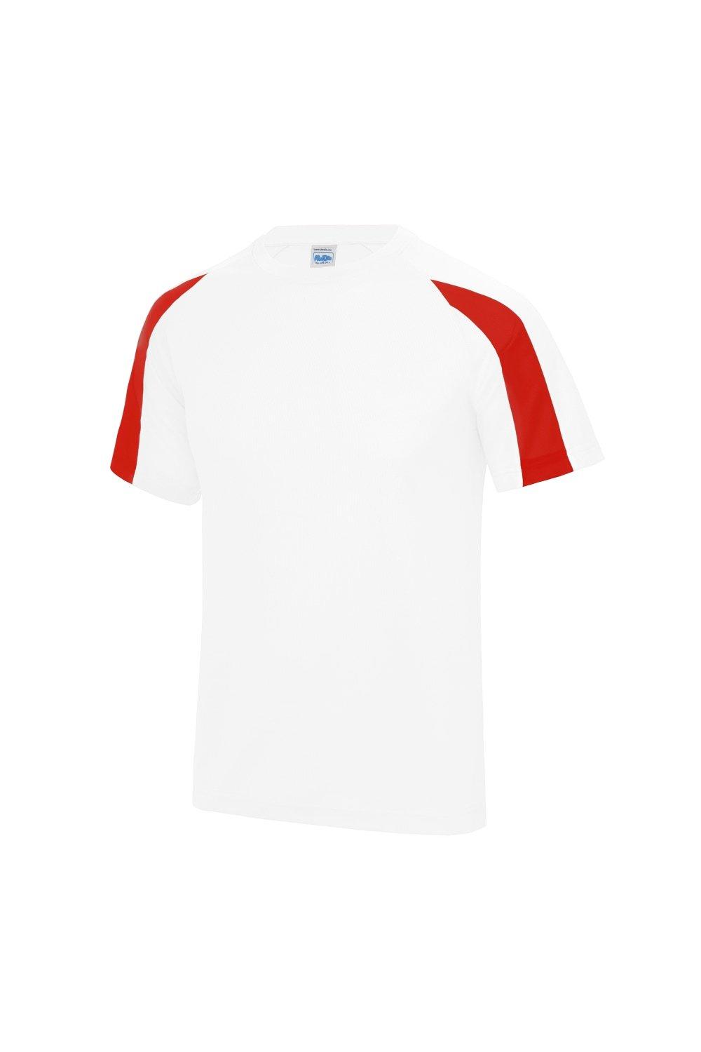 Just Cool Contrast Plain Sports T-Shirt