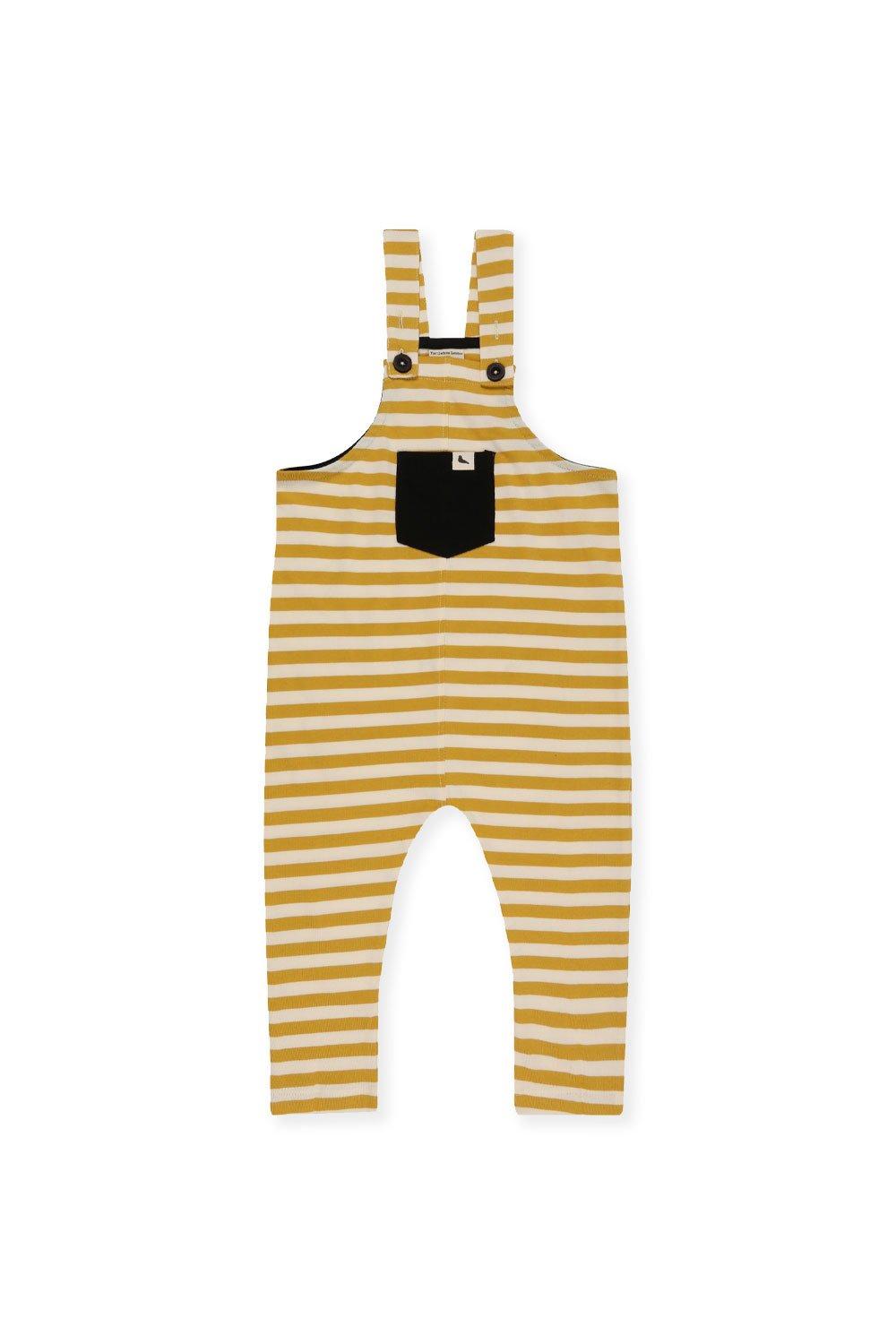 Wide Stripe Easy Fit Dungaree
