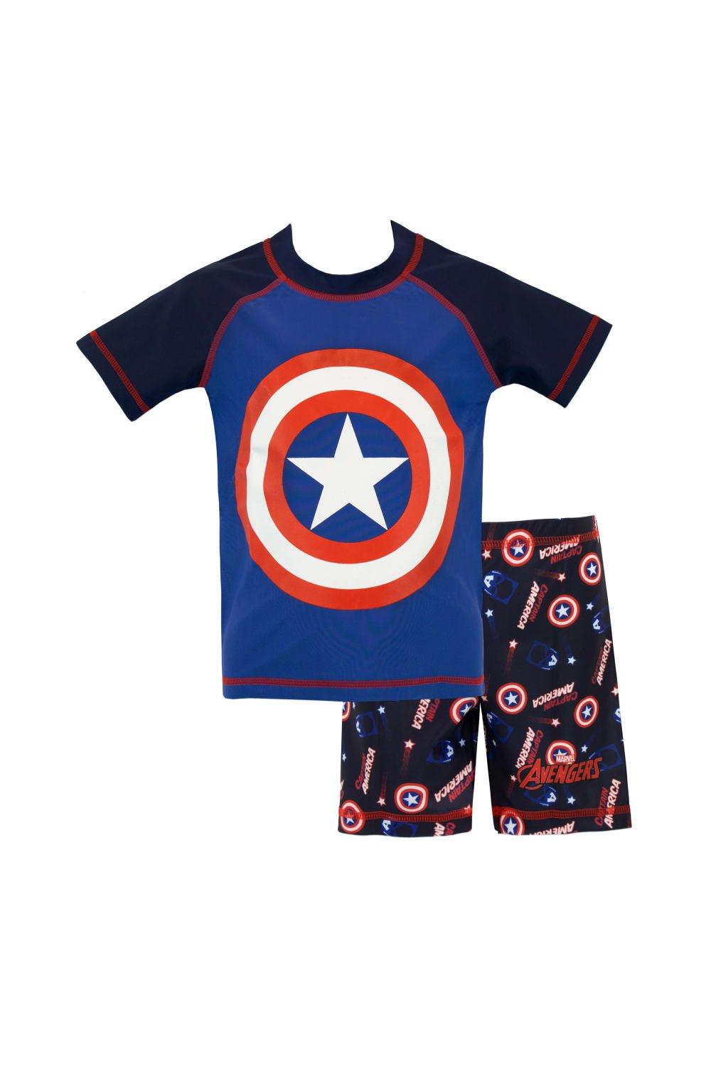 Captain America Avengers Two Piece Swim Set
