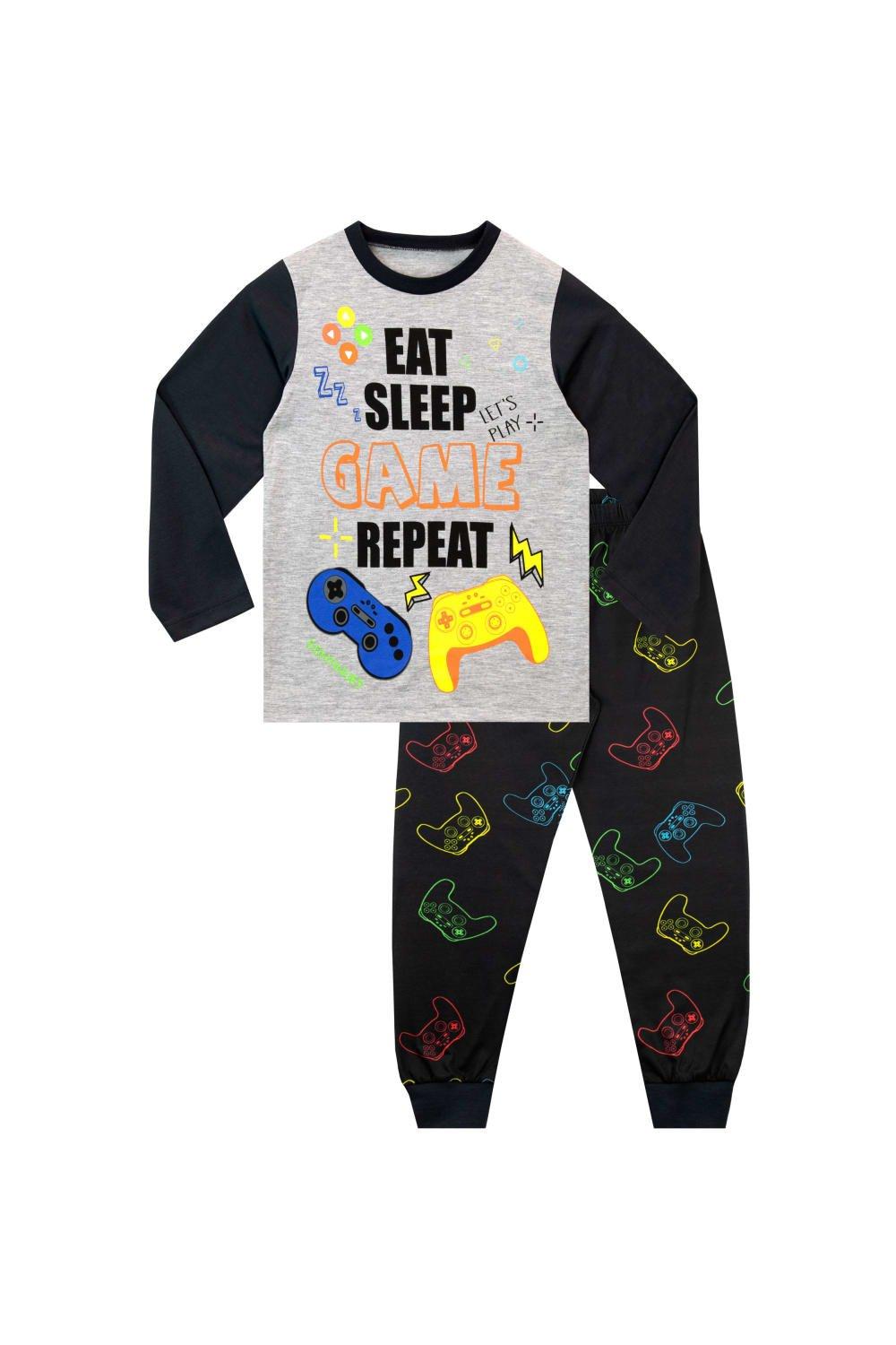 Eat Sleep Game Repeat Pyjamas