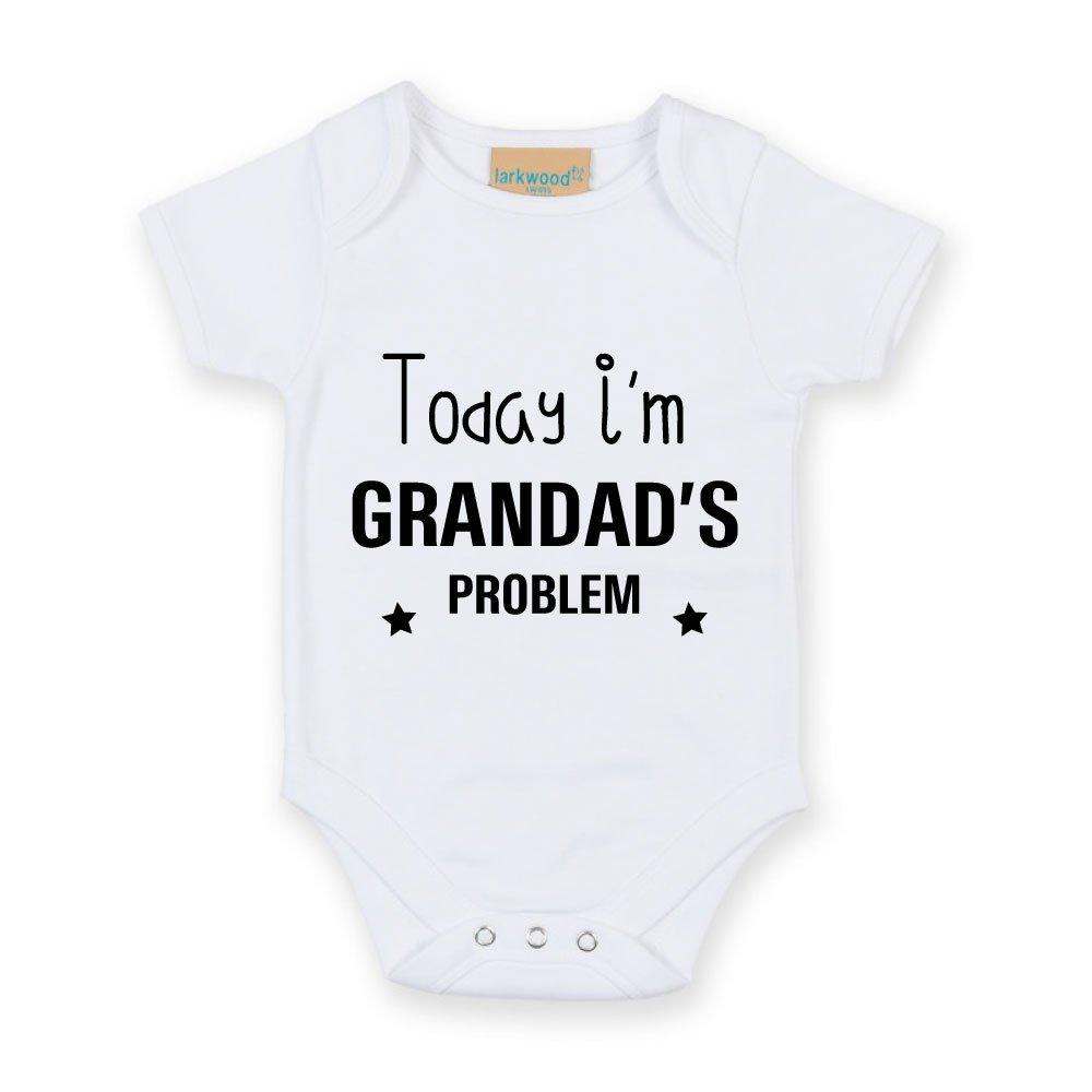 Today I’m Grandad’s Problem Short Sleeve Baby Grow