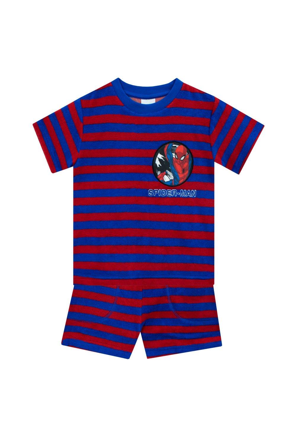 Spiderman Towelling T-Shirt and Shorts Set