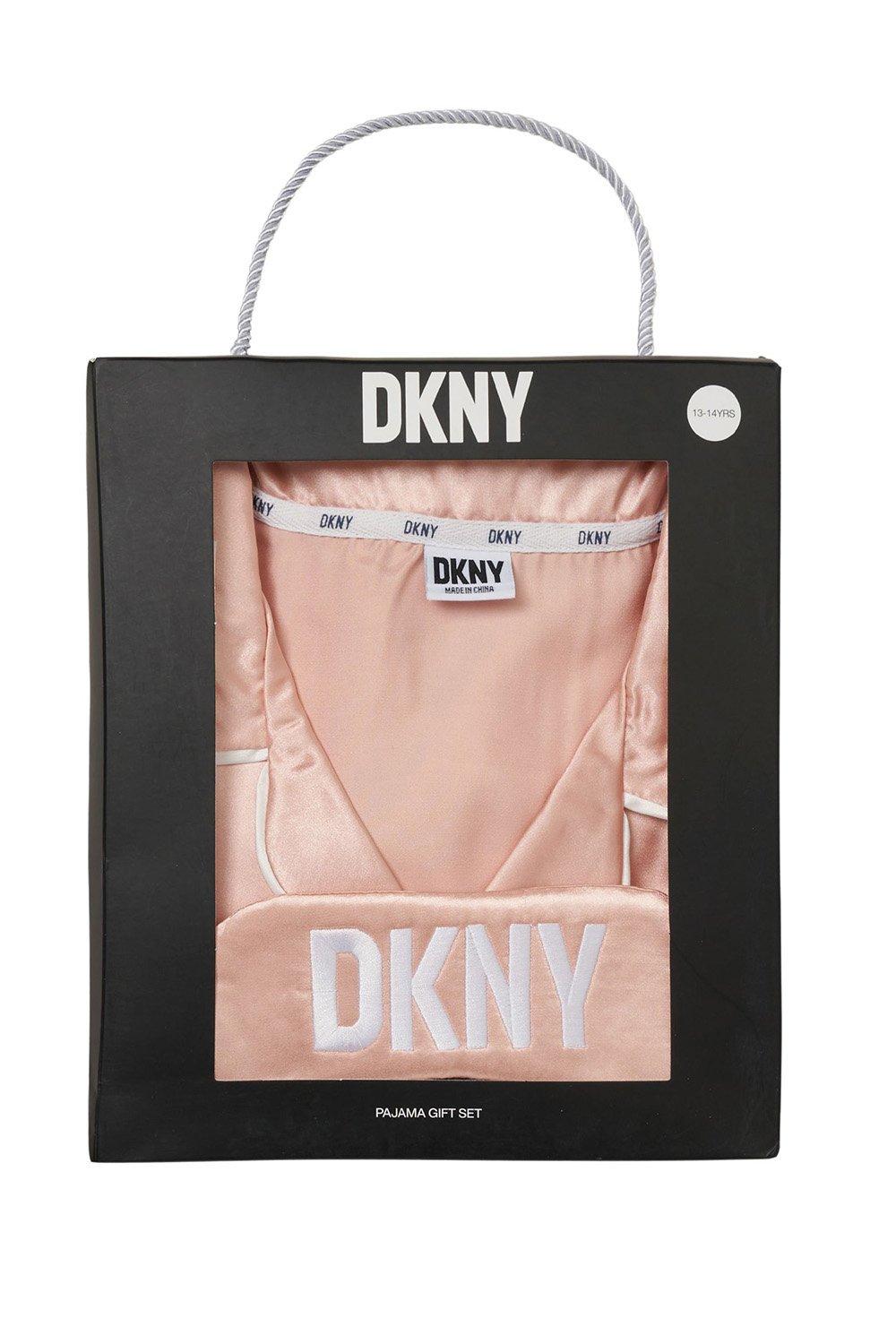 Girls Satin Pyjama Gift Box Set Dusky Pink Bottoms Eyemask Kids Age 13-16 years