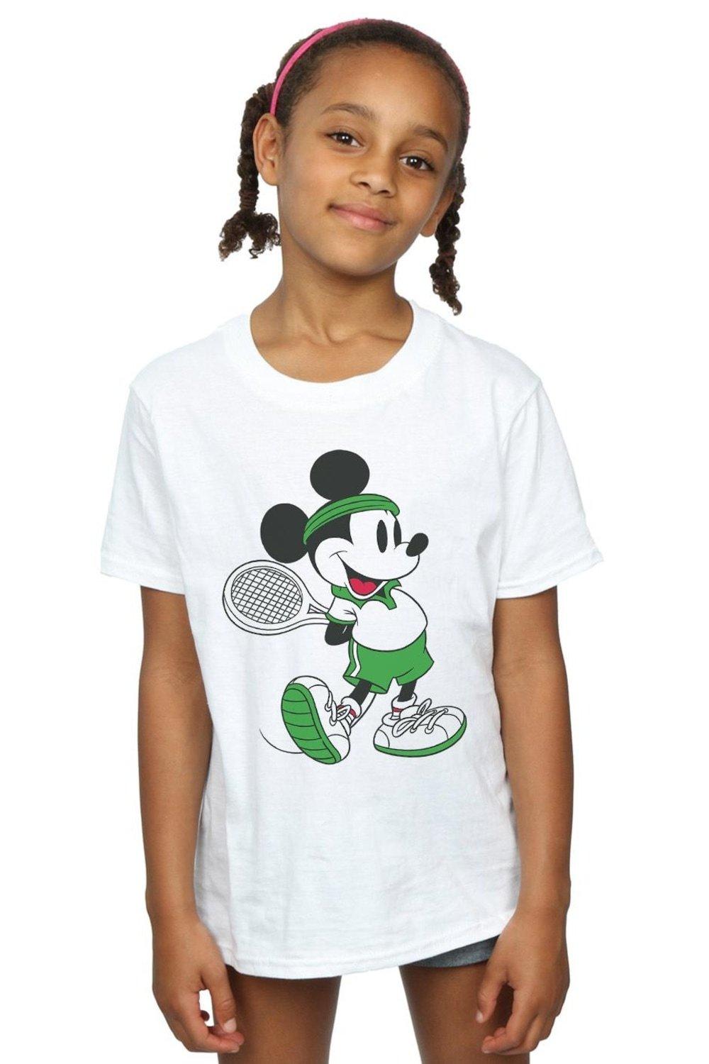 Mickey Mouse Tennis Cotton T-Shirt