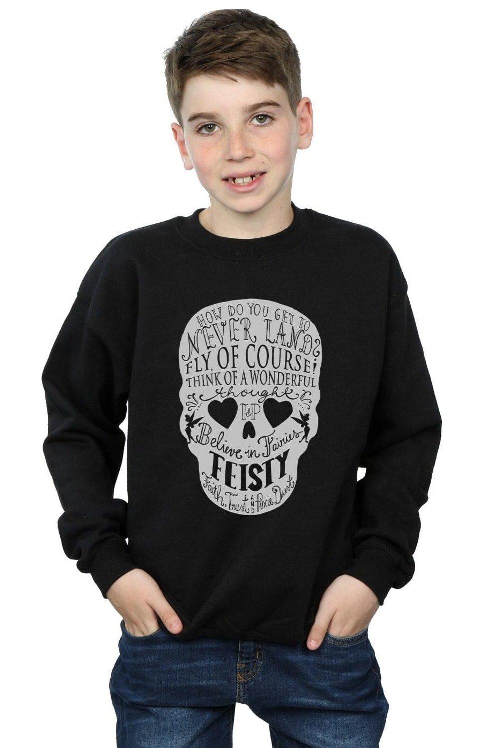 Tinker Bell Skull Sweatshirt