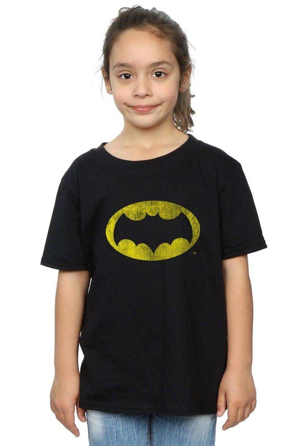 Batman TV Series Distressed Logo Cotton T-Shirt