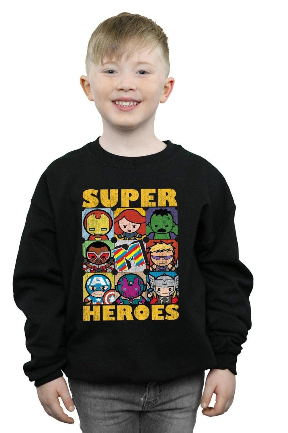 Kawaii Super Heroes Sweatshirt
