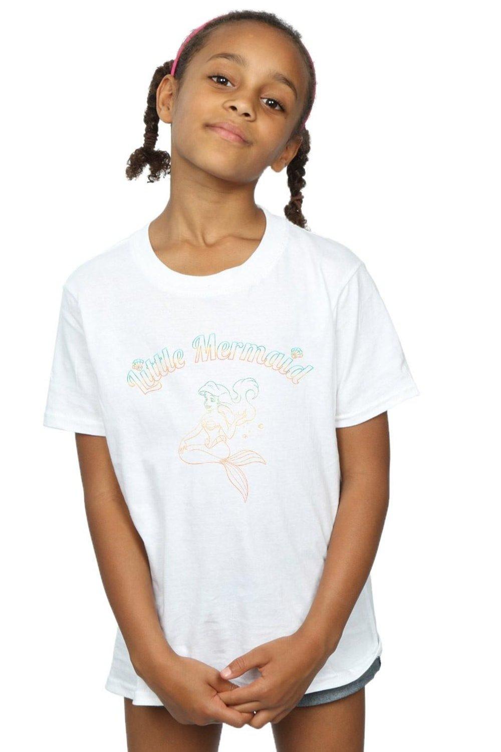 The Little Mermaid Gradient Cotton T-Shirt