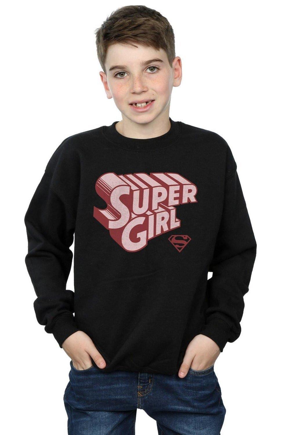 Supergirl Retro Logo Sweatshirt