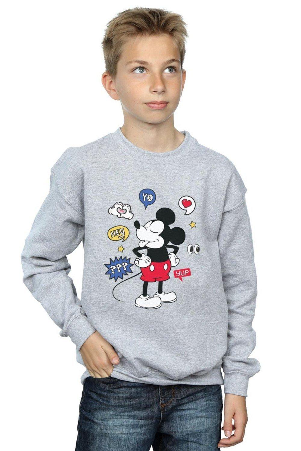 Mickey Mouse Tongue Out Sweatshirt