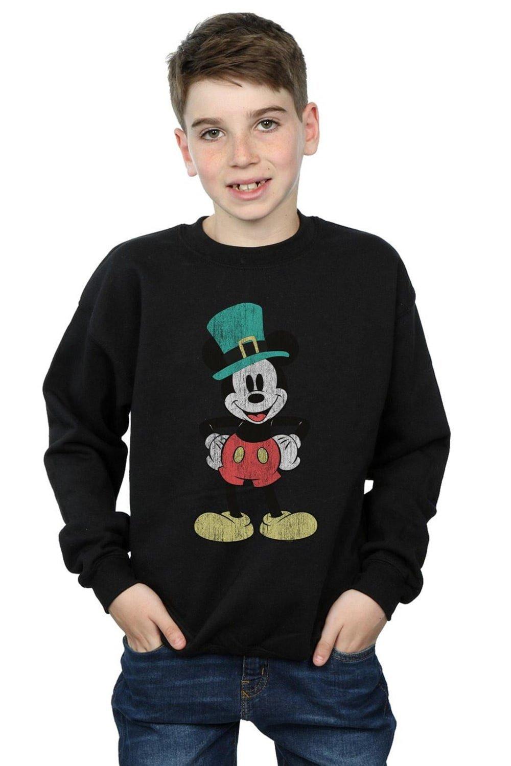 Mickey Mouse Leprechaun Hat Sweatshirt