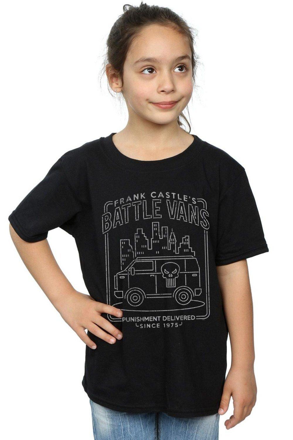 The Punisher Frank Castle’s Battle Vans Cotton T-Shirt