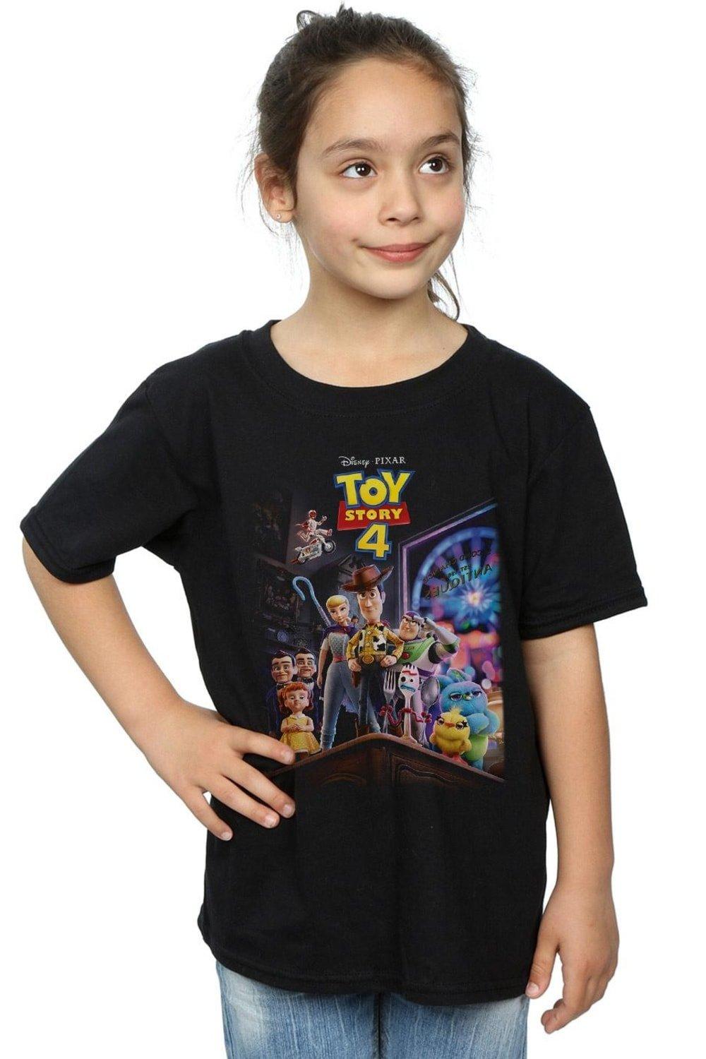 Toy Story 4 Crew Poster Cotton T-Shirt