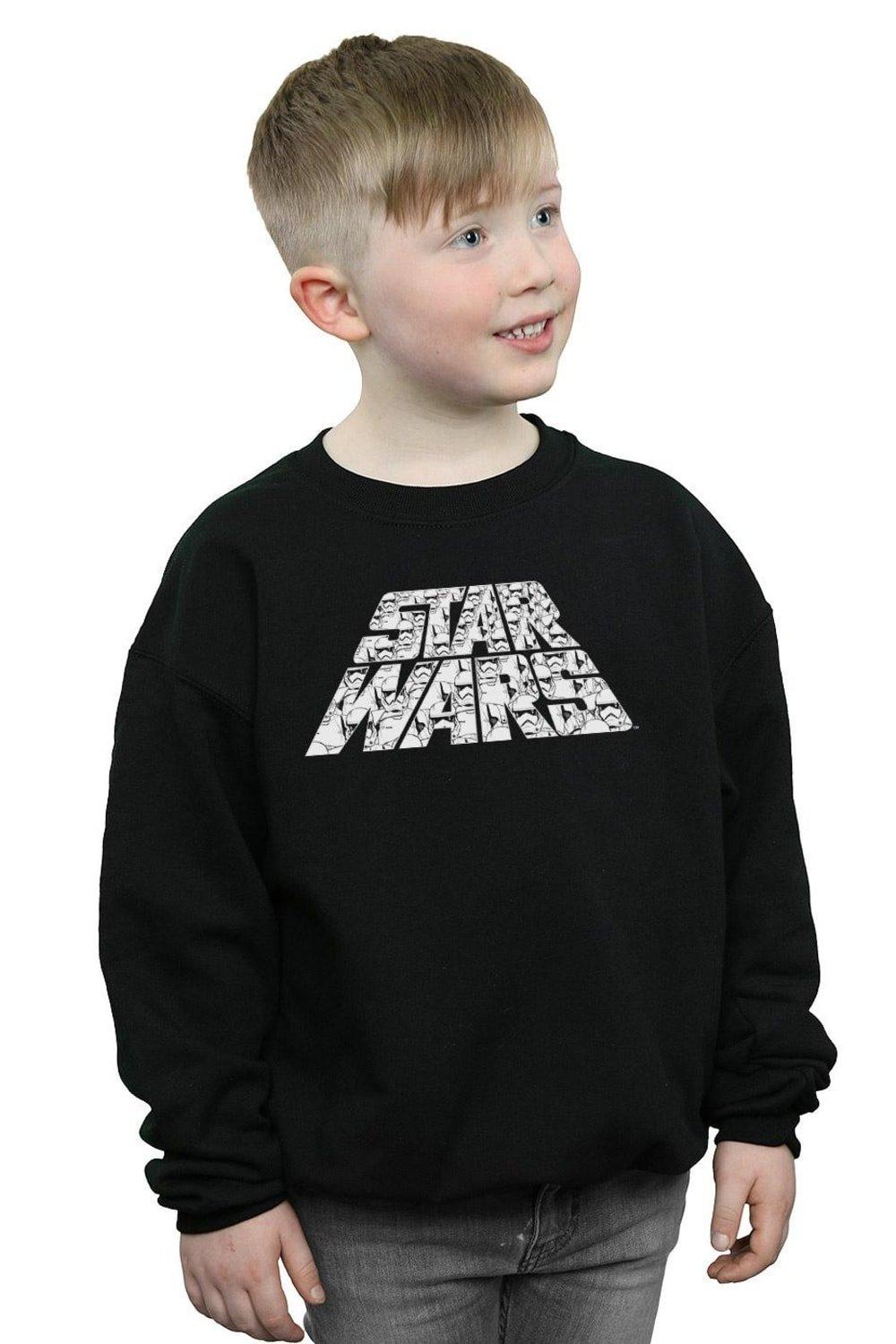 Star Wars The Rise Of Skywalker Trooper Filled Logo Sweatshirt