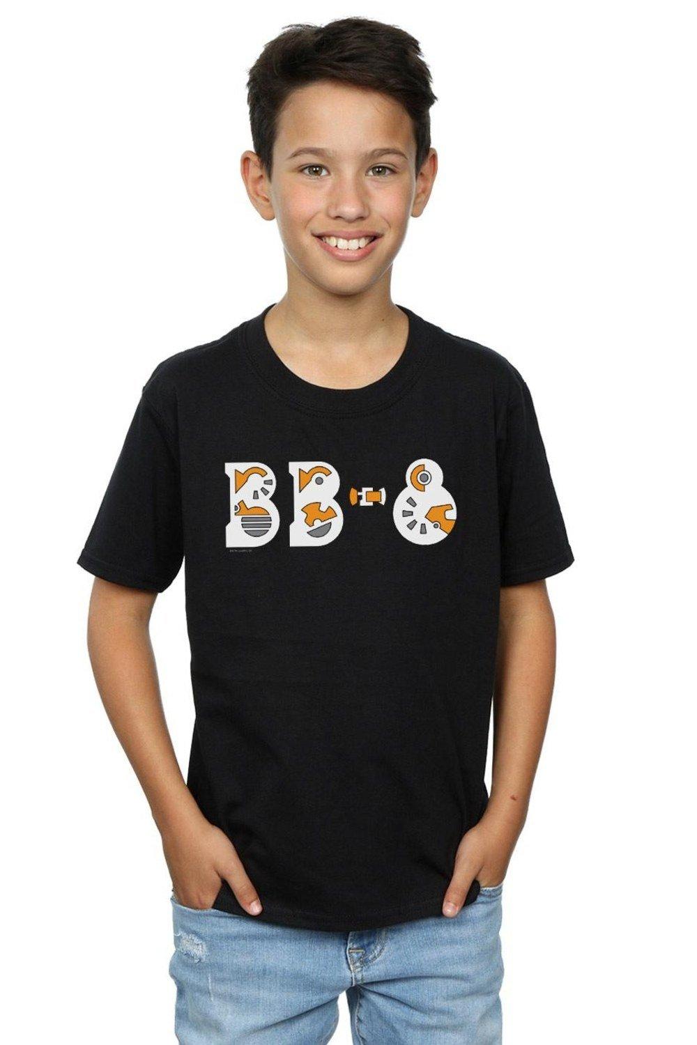 The Rise Of Skywalker BB-8 Text Logo T-Shirt
