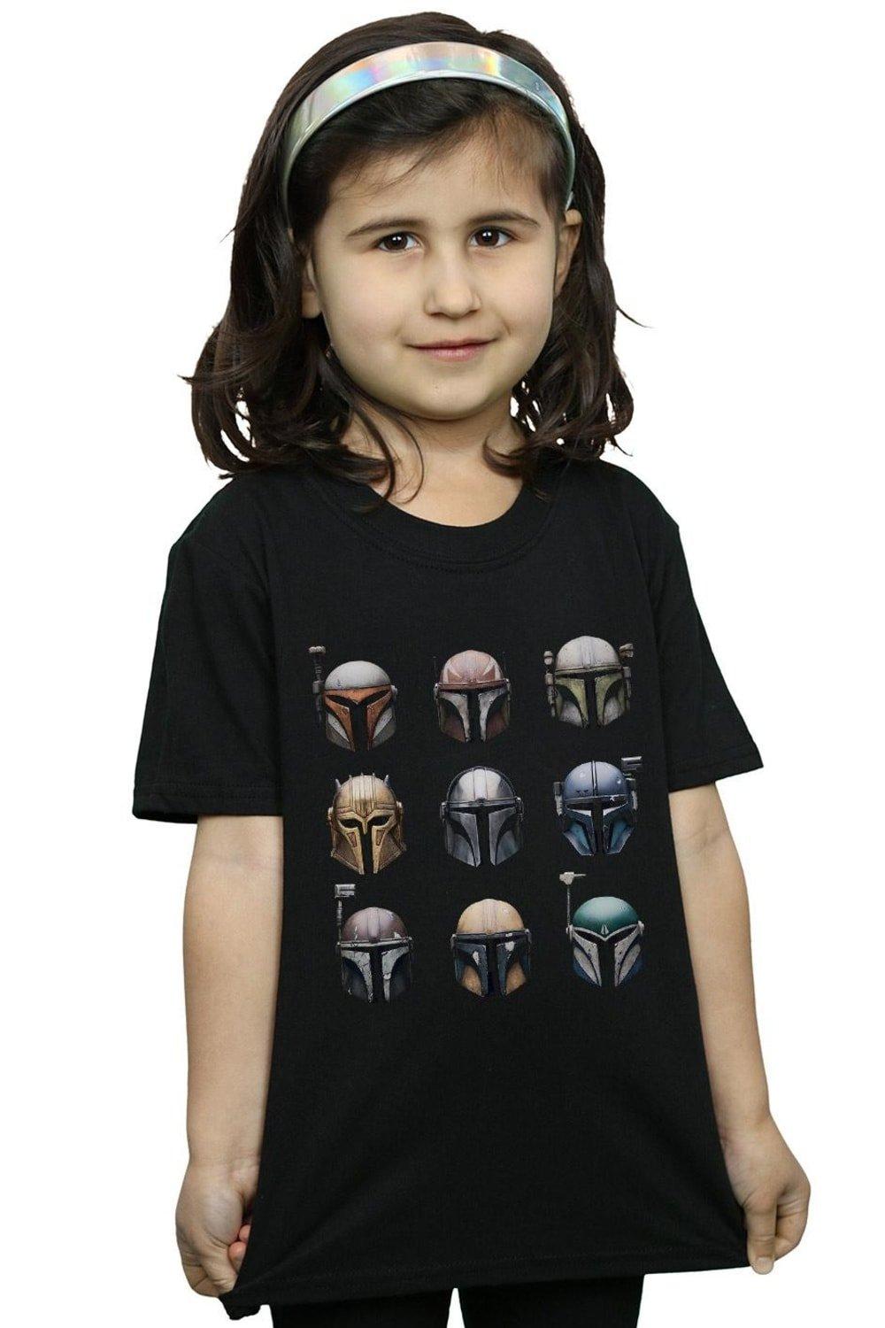 The Mandalorian Helmet Display Cotton T-Shirt