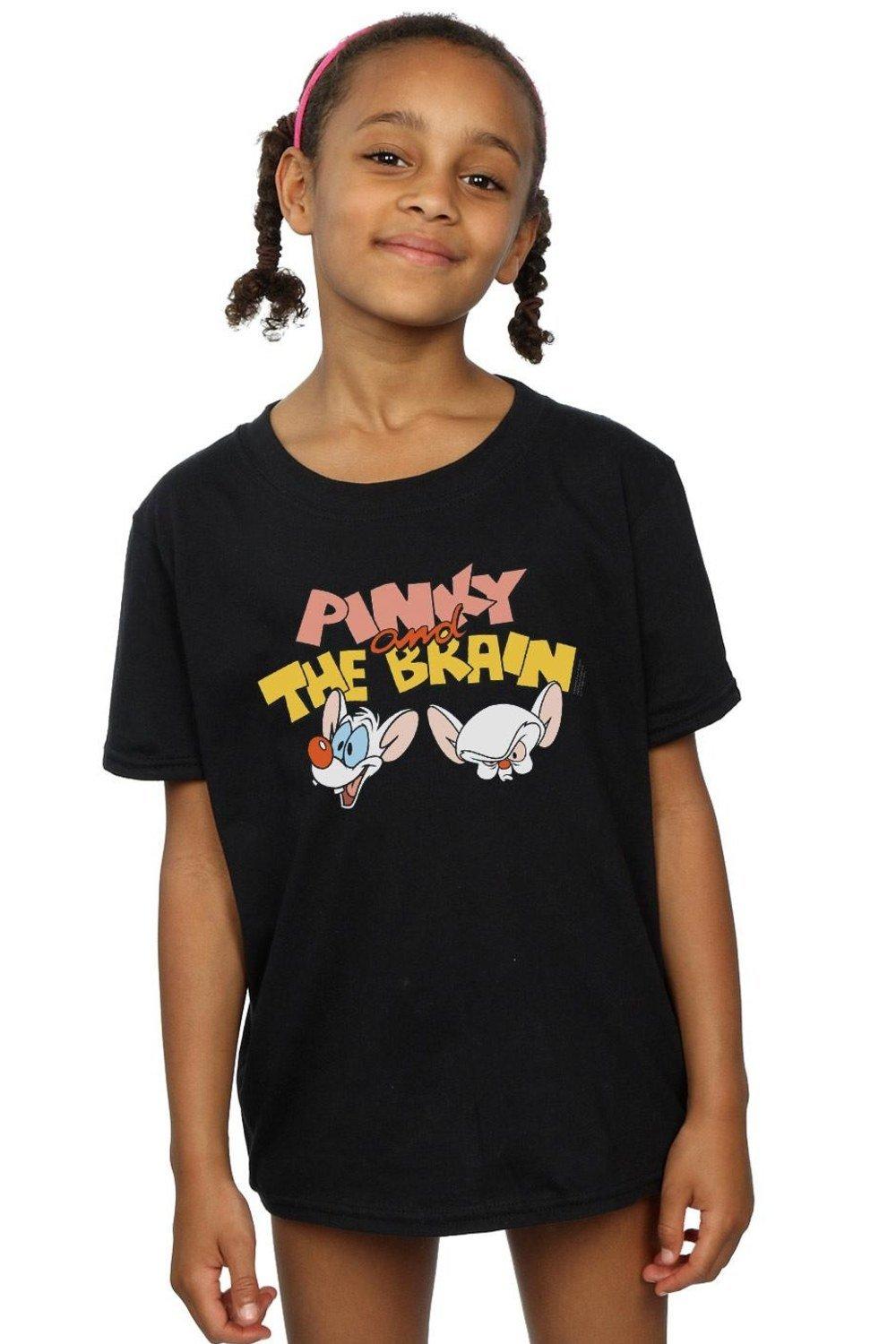 Pinky And The Brain Heads Cotton T-Shirt
