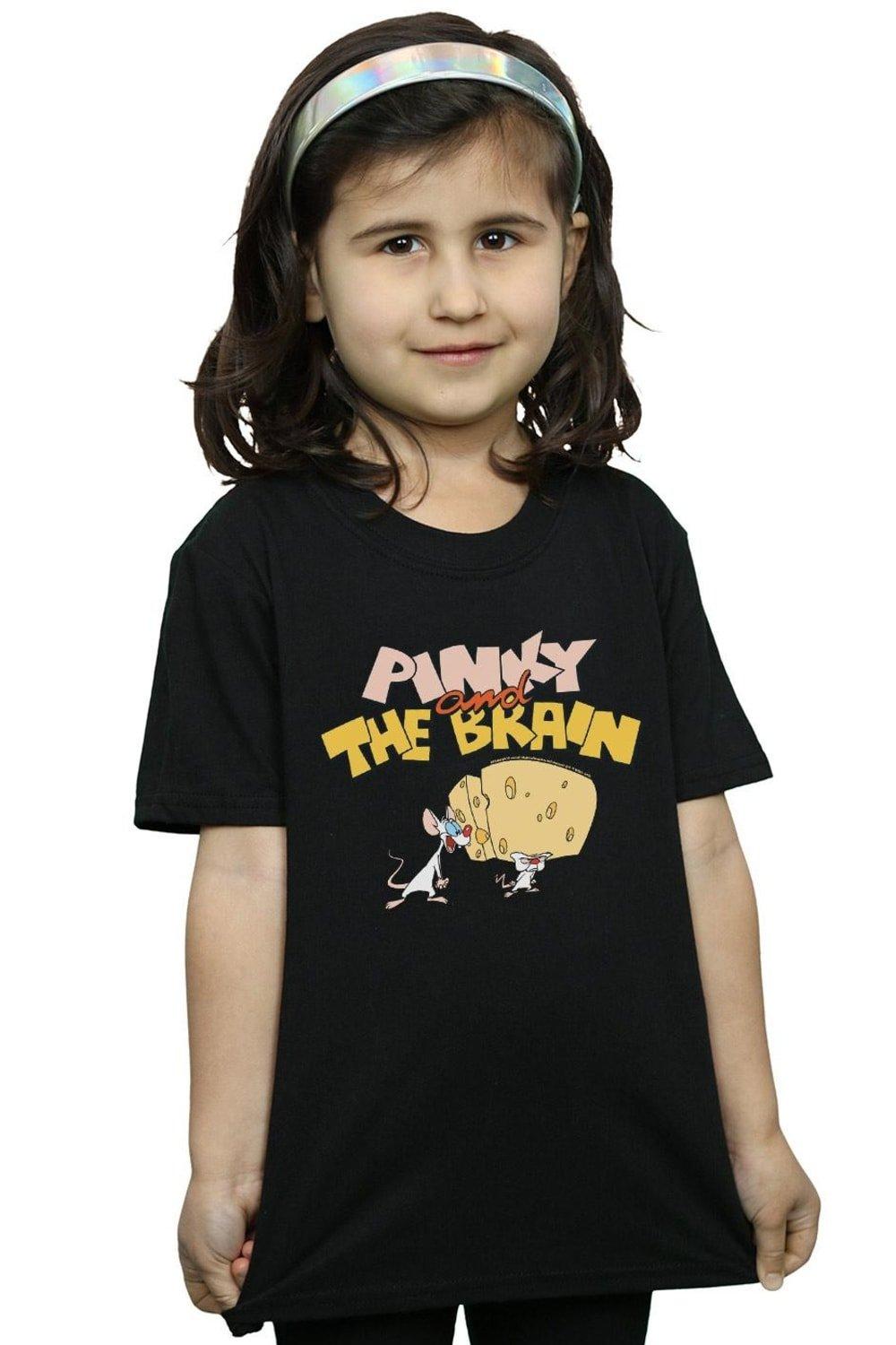 Pinky And The Brain Cheese Head Cotton T-Shirt