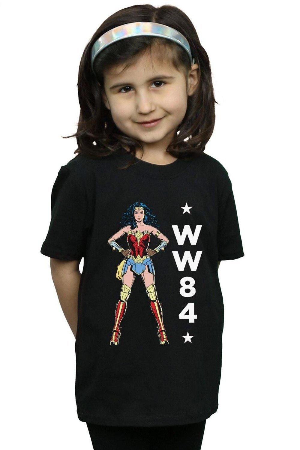 Wonder Woman 84 Standing Logo Cotton T-Shirt