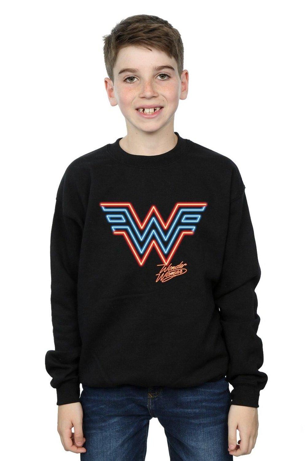 Wonder Woman 84 Neon Emblem Sweatshirt