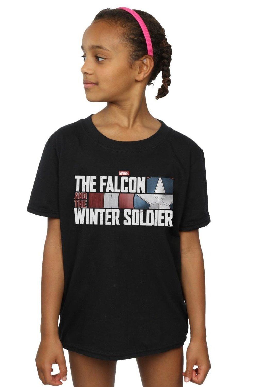 The Falcon And The Winter Soldier Logo Cotton T-Shirt