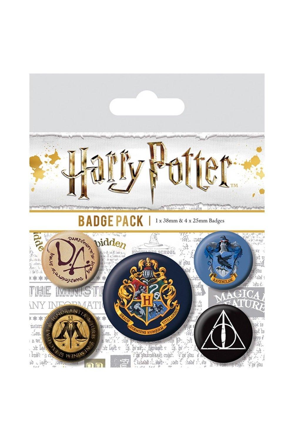 Hogwarts Badge Set (Pack of 5)