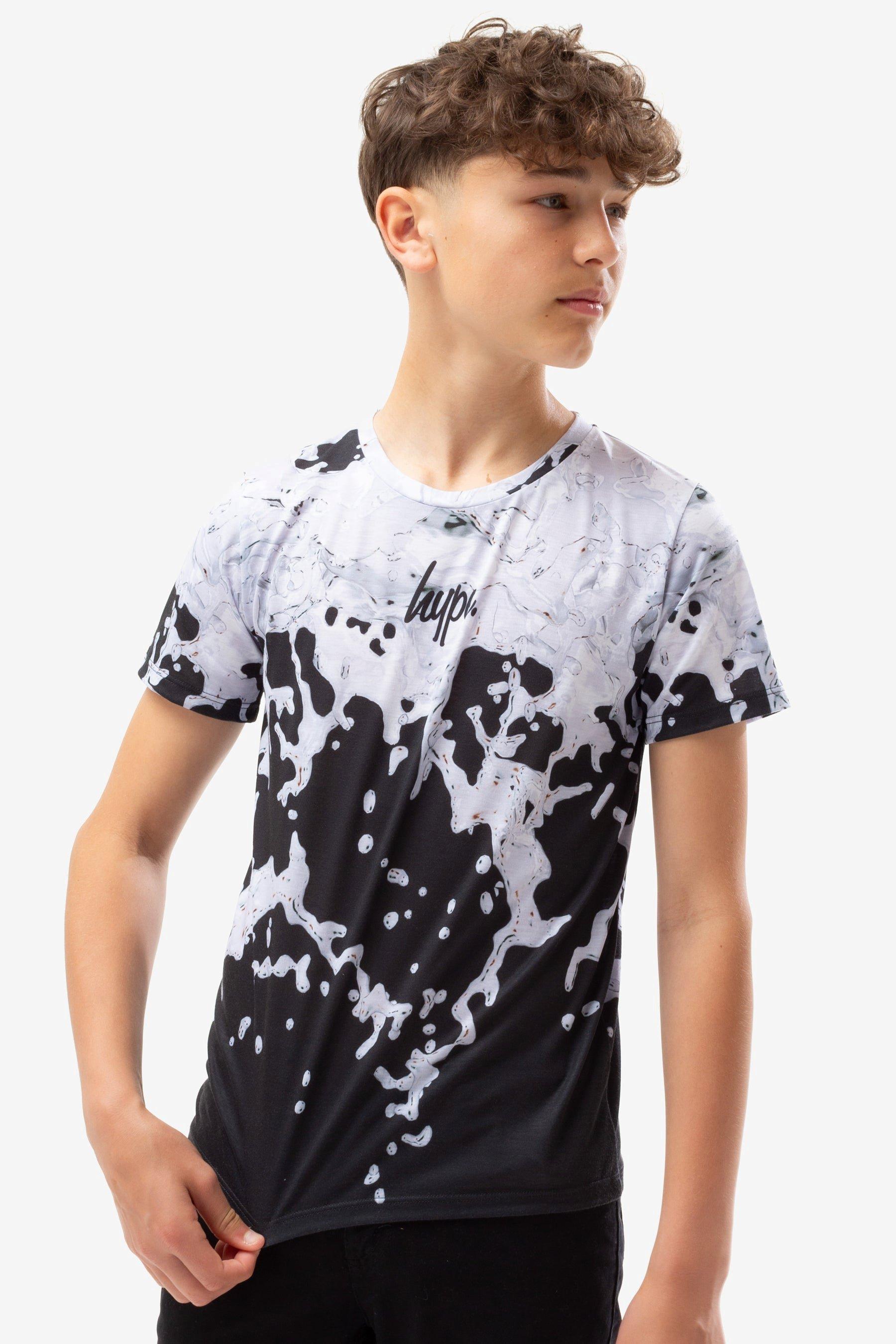 Black Mono Splat T-Shirt