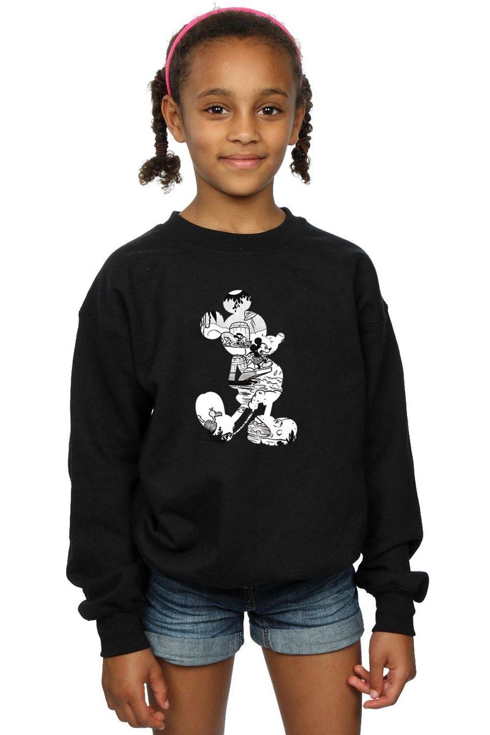 Mickey Mouse Scene Silhouette Sweatshirt