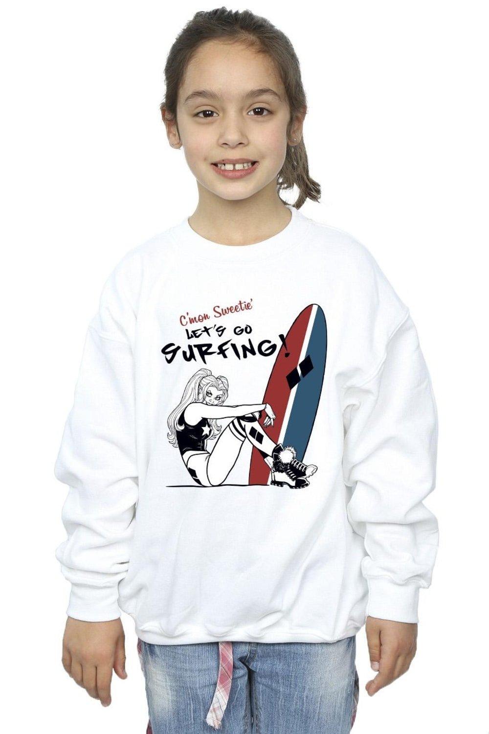 Harley Quinn Let’s Go Surfing Sweatshirt
