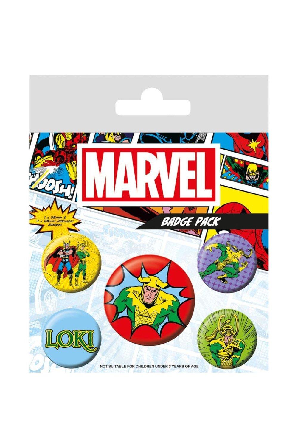Comic Badge Set (Pack of 5)