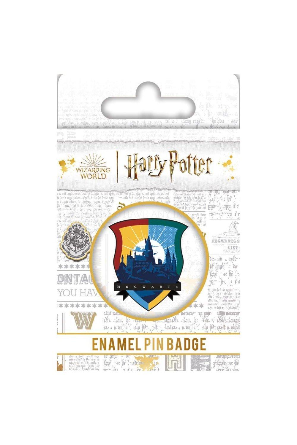 Enamel Hogwarts Badge