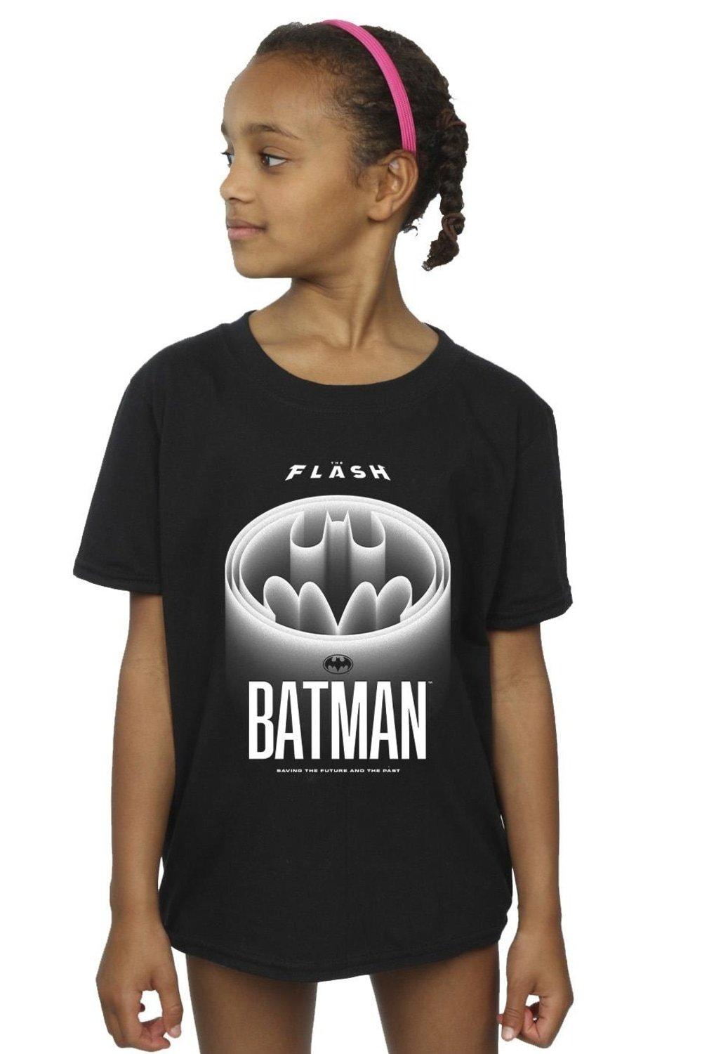 The Flash Batman White Logo Cotton T-Shirt
