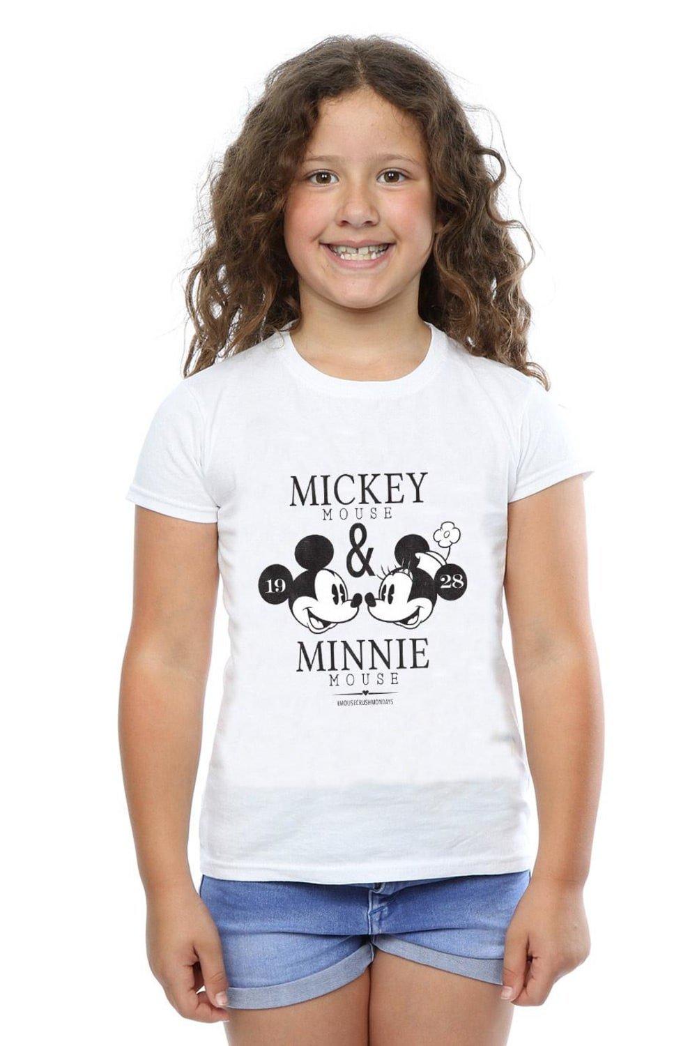 Crush Mondays Mickey & Minnie Mouse Cotton T-Shirt