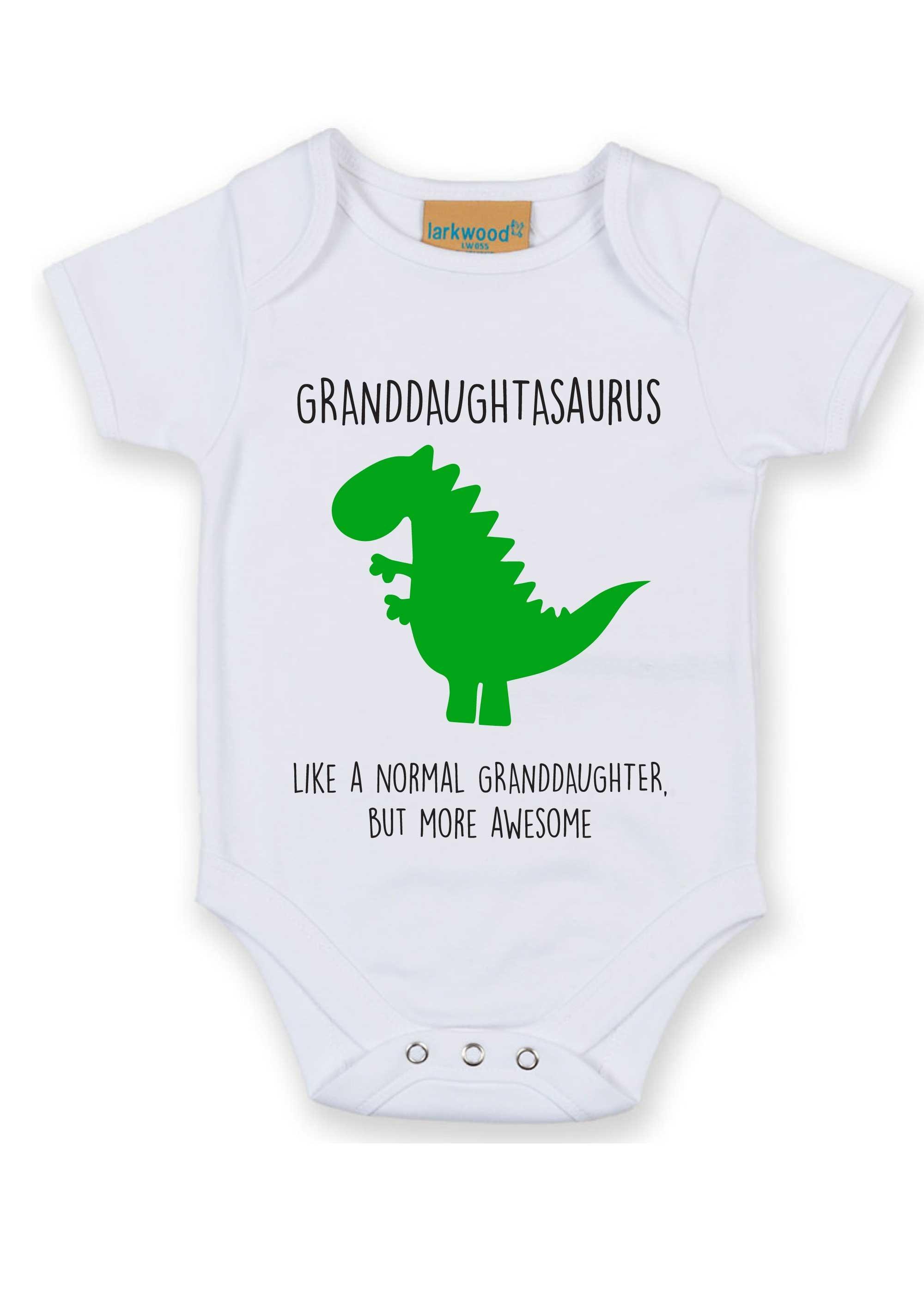 Granddaughtasaurus Dinosaur Baby Grow
