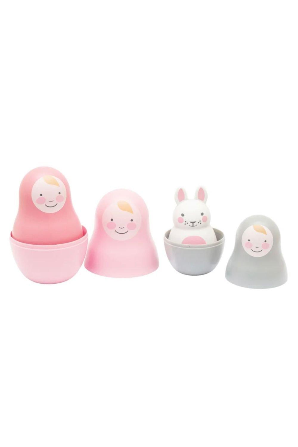 Pink Nesting Babies with Chiming Bo Bunny