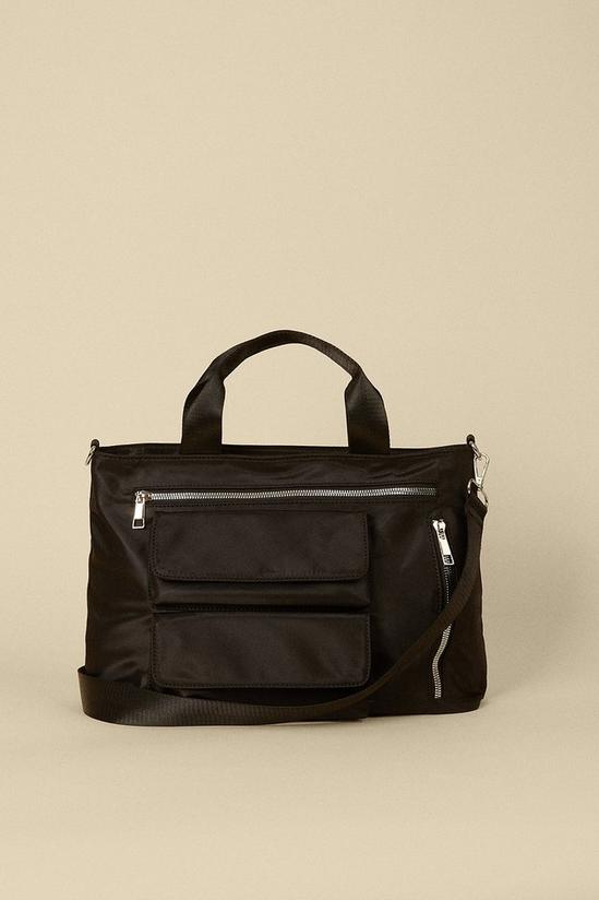 Oasis Nylon Zip Pocket Tote Bag 1