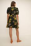 Oasis Floral Printed Linen Wrap Dress thumbnail 3