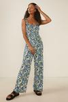 Oasis Floral Shirred Bodice Jumpsuit thumbnail 4
