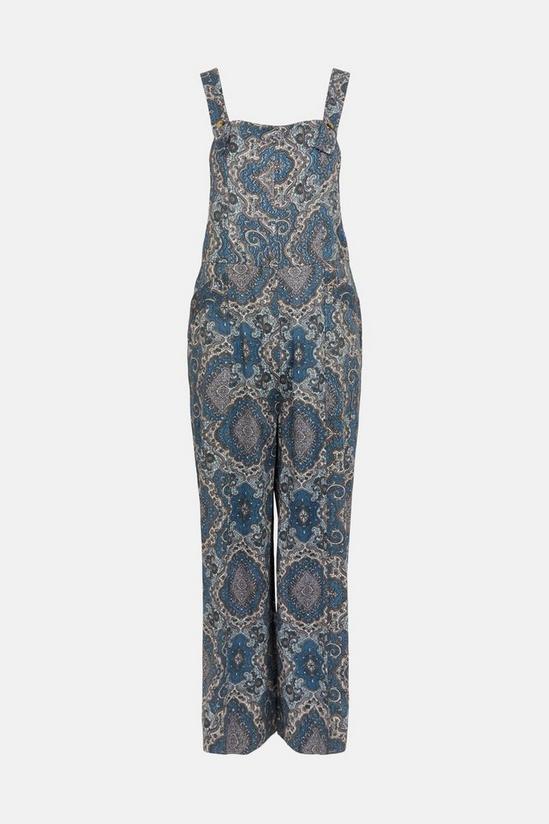 Oasis Relaxed Wide Leg Printed Dungaree 5