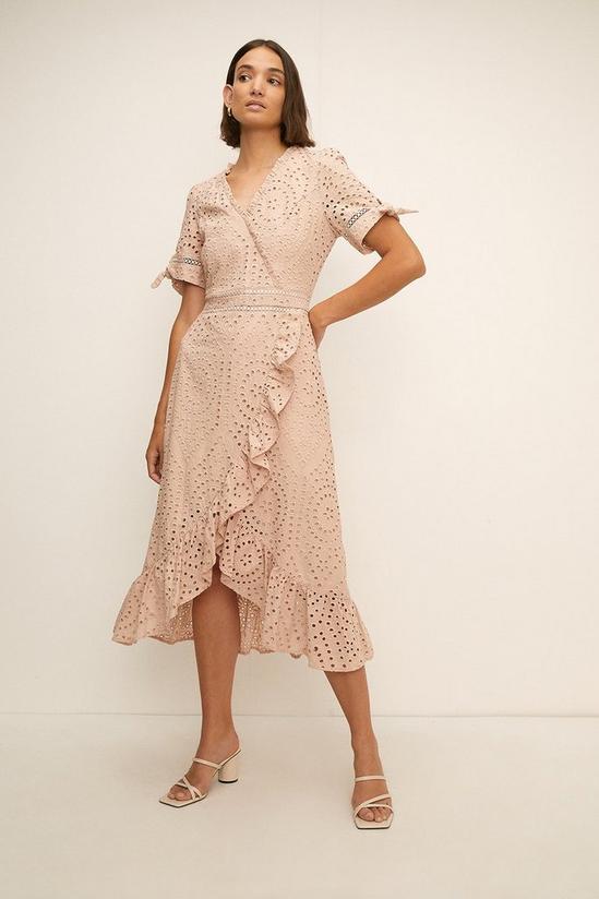 Oasis Broderie Wrap Dress 2