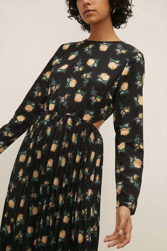 Oasis Rose Dot Printed Column Dress 2