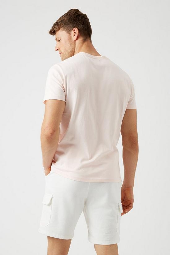 Burton Pink Two Stripe Placement T Shirt 3
