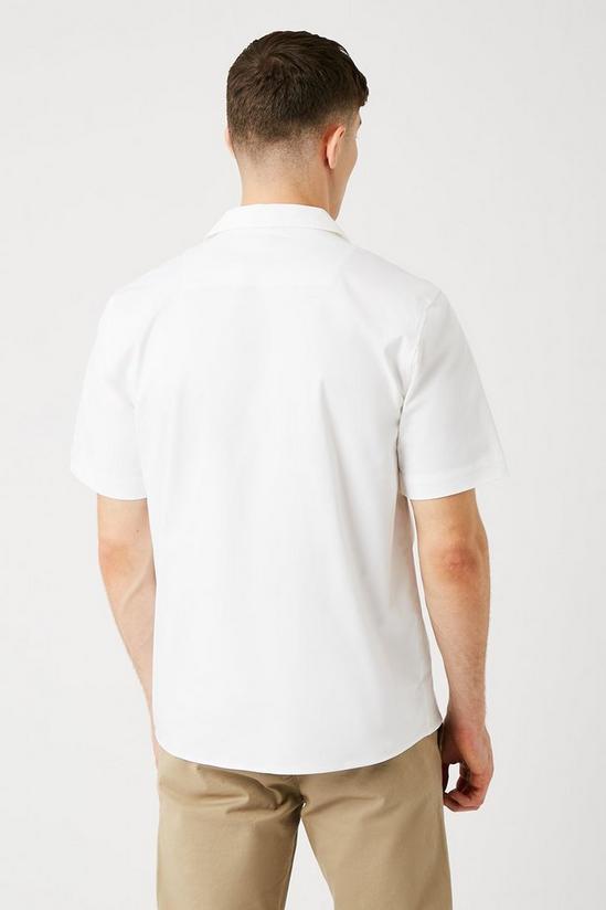 Burton White Twin Pocket Revere Collar Shirt 3