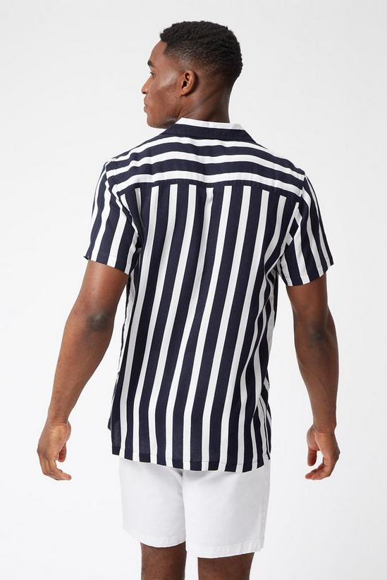 Burton Short Sleeve Striped Poplin Shirt 3
