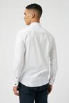 Burton White Concealed Placket Shirt With Grandad Collar thumbnail 3