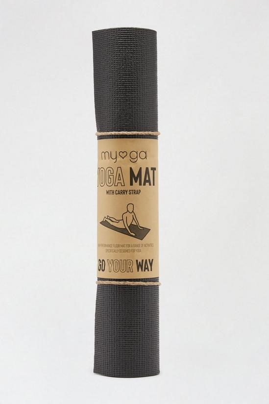 Burton Black Yoga Mat 1