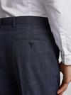 Burton Tailored Fit Navy Tonal Check Suit Trousers thumbnail 4
