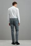 Burton Grey Fine Check Skinny Fit Suit Trousers thumbnail 3