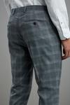 Burton Grey Fine Check Skinny Fit Suit Trousers thumbnail 4