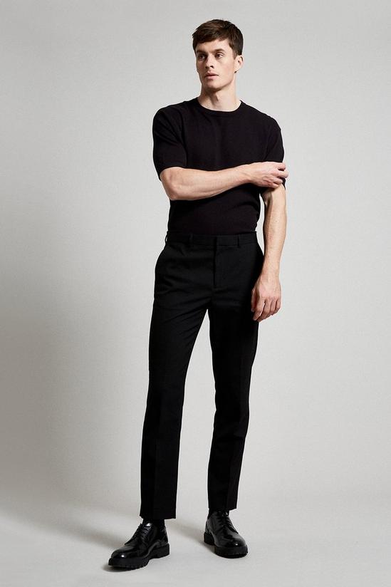 Burton Slim Fit Black Stretch Essential Trouser 1